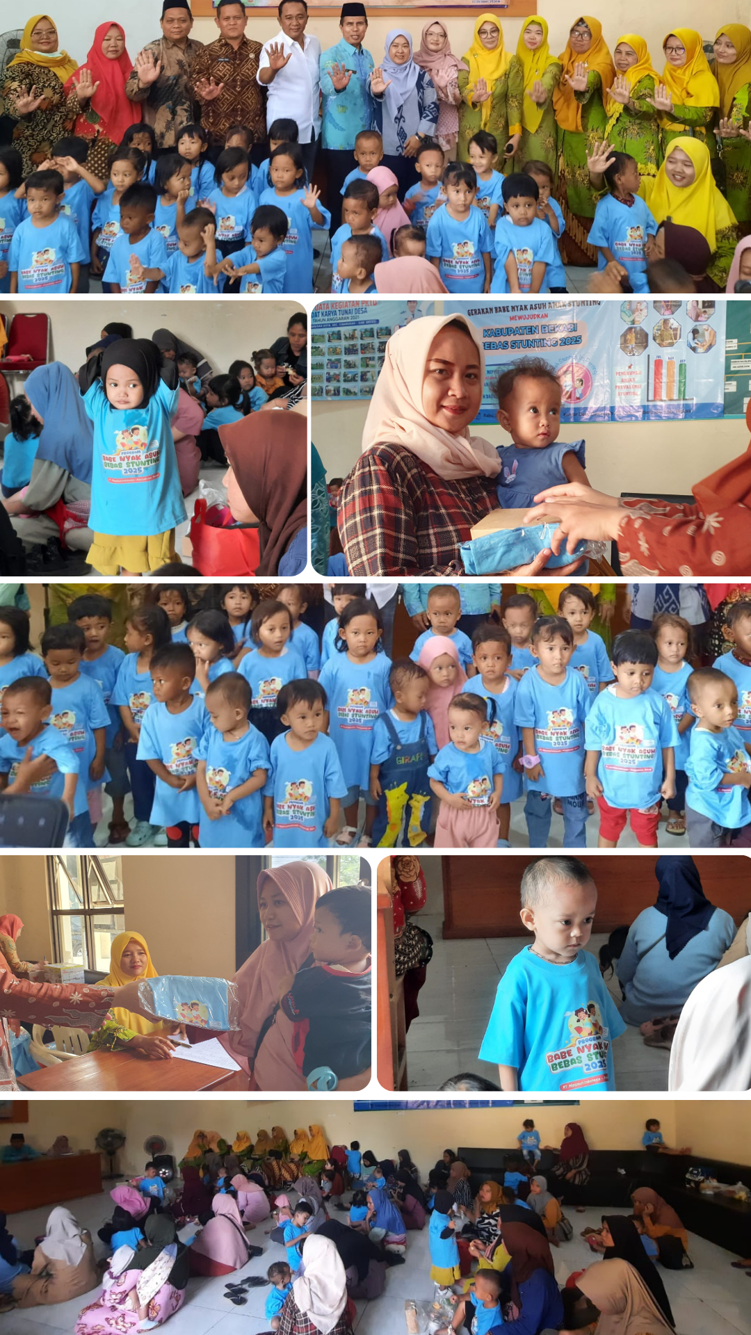 MONITORING DAN PENUTUPAN BULAN KE-3 CSR PROGRAM PEMBERIAN MAKANAN TAMBAHAN (PMT) DALAM UPAYA PENCEGAHAN DAN PERCEPATAN PENURUNAN STUNTING DI KAB. BEKASI. "NYAK BABE ASUH ANAK STUNTING"